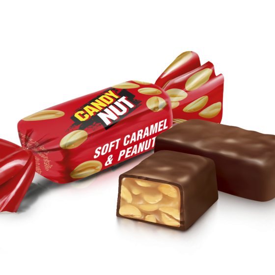 Bomboane Roshen Candy Nut caramel cu arahide 1kg
