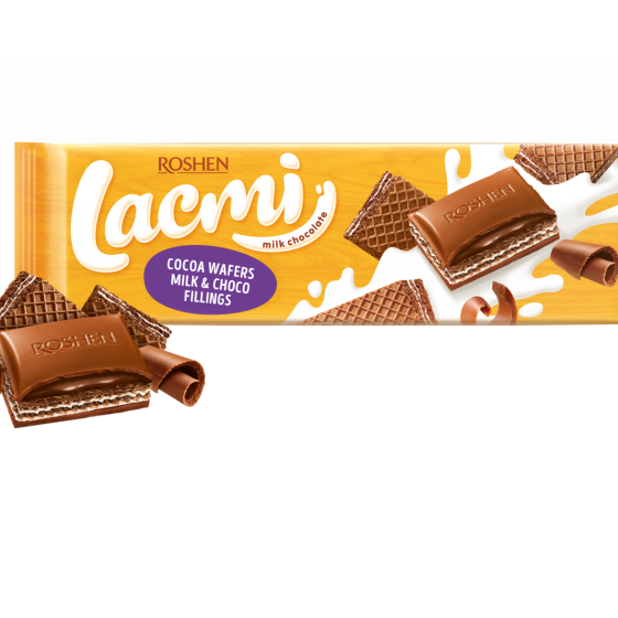 Lacmi cu lapte,umplutura de lapte si ciocolată si napolitana cu cacao 265g