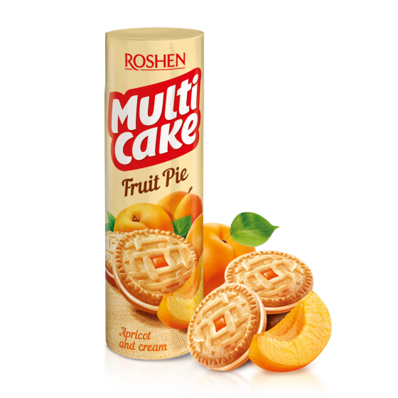 Biscuiti Roshen Multicake umplutura caise 195g