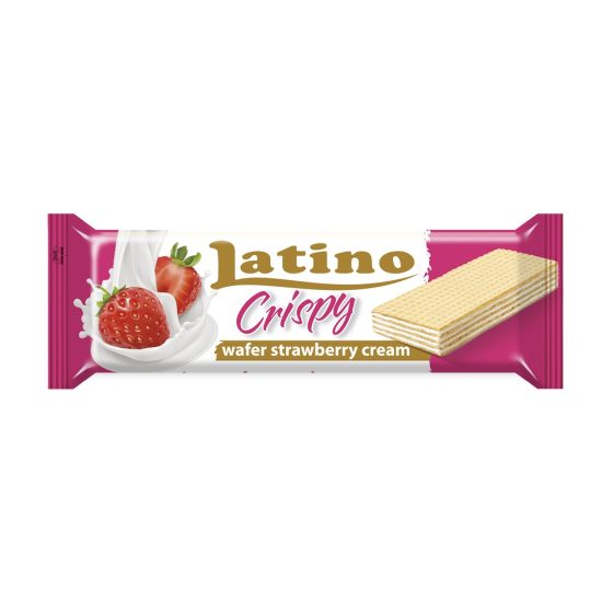 Napolitane Latino Crispy Capsuni 90g