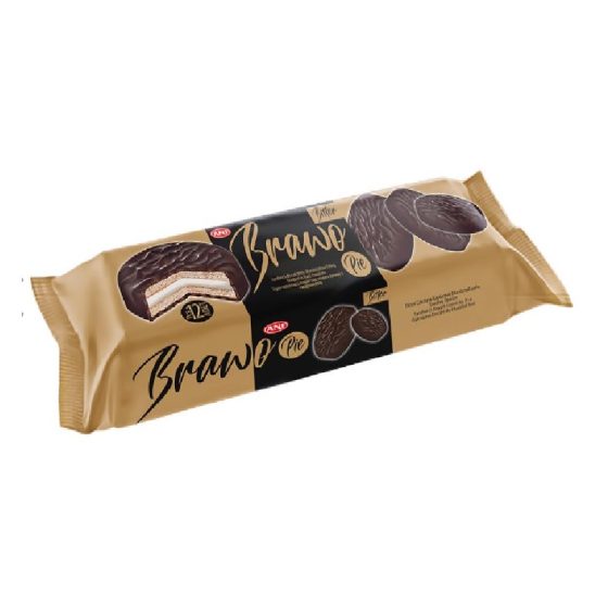 Biscuiti Ani Brawo Pie 216g Bitter/Cacao/Ciocolata/Cocos/Capsuni