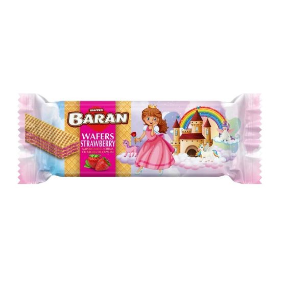 Napolitane Baran Princess Crema Capsuni 30g