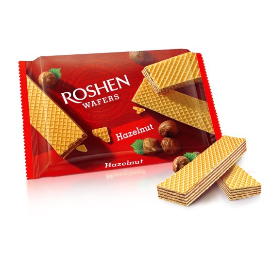Roshen Wafers Alune/Cacao/Cacao-Lapte/Lapte 72g