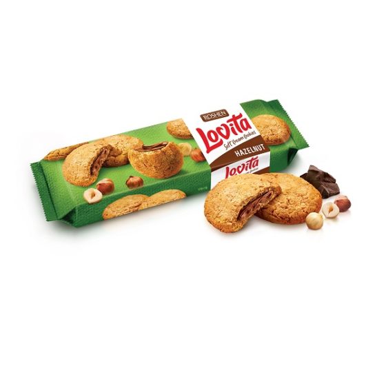 Biscuiti Roshen Lovita cu alune 127g