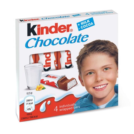 Kinder Cioccolato T4x20x8 50g