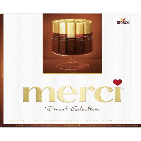 Ciocolata asortata Merci Dark, 250g