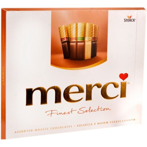 Ciocolata asortata Merci Mousse Au Chocolat 250g