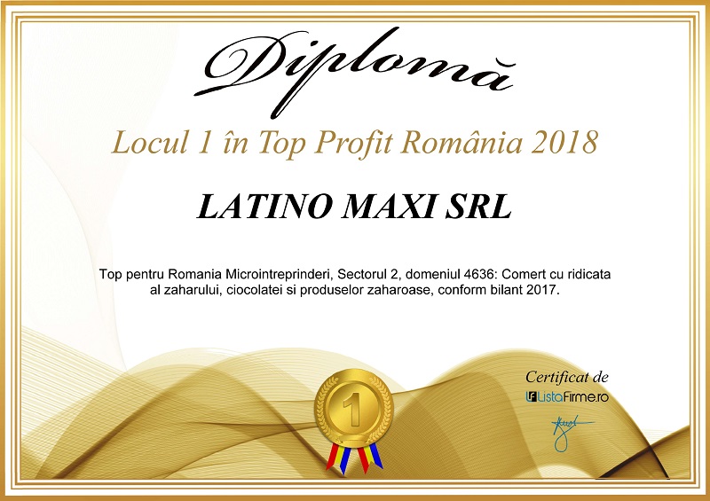 Diplomă LATINO MAXI