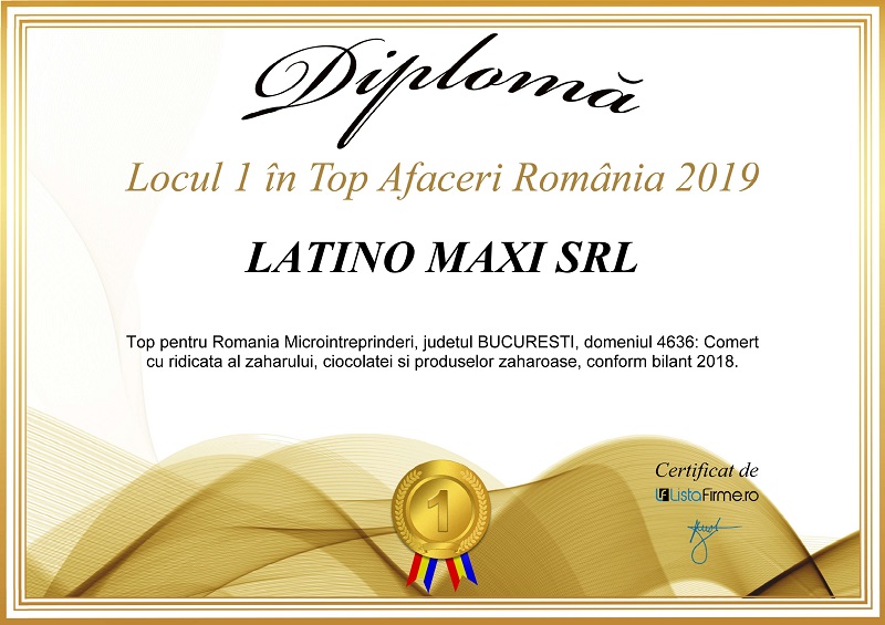 Diplomă LATINO MAXI
