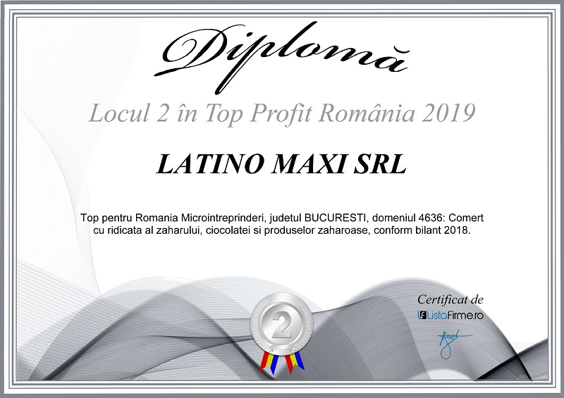 Diplomă LATINO MAXI
