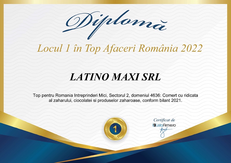 Diplomă LATINO MAXI