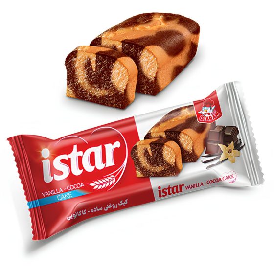 Istar Cake Breakfast Vanilie cu Umplutură de Cacao 100g