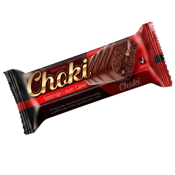 Choki Sponge Layer Cake cu Cacao și Cremă 50g