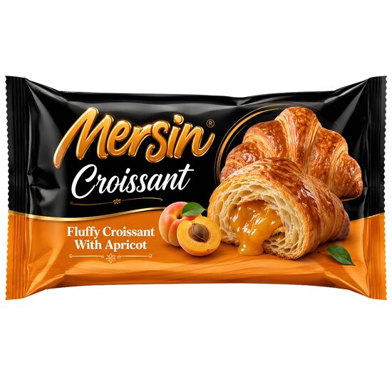 MERSIN Croissant cu crema de caise 80g